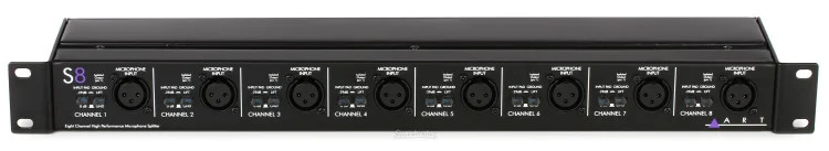 ART S8 8-channel Microphone Splitter