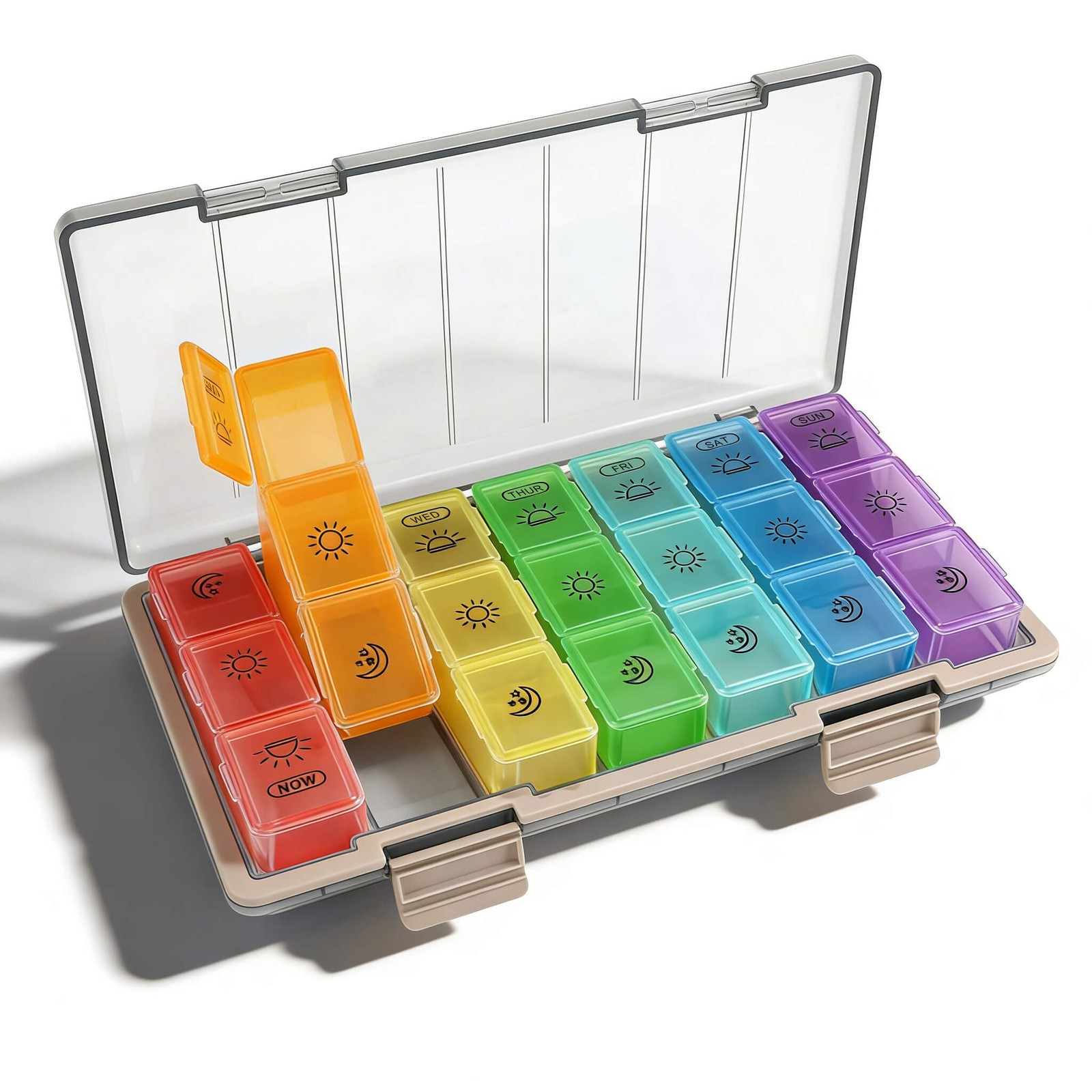 Monthly Pill Organizer Pill Case Pill Box One Week 3 Times a Day Moisture-Proof