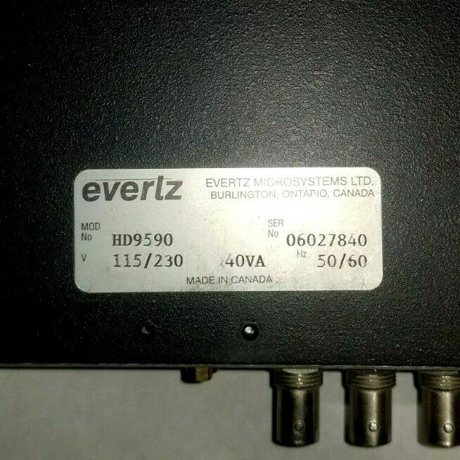 Evertz HD9650 HD Graticule Generator