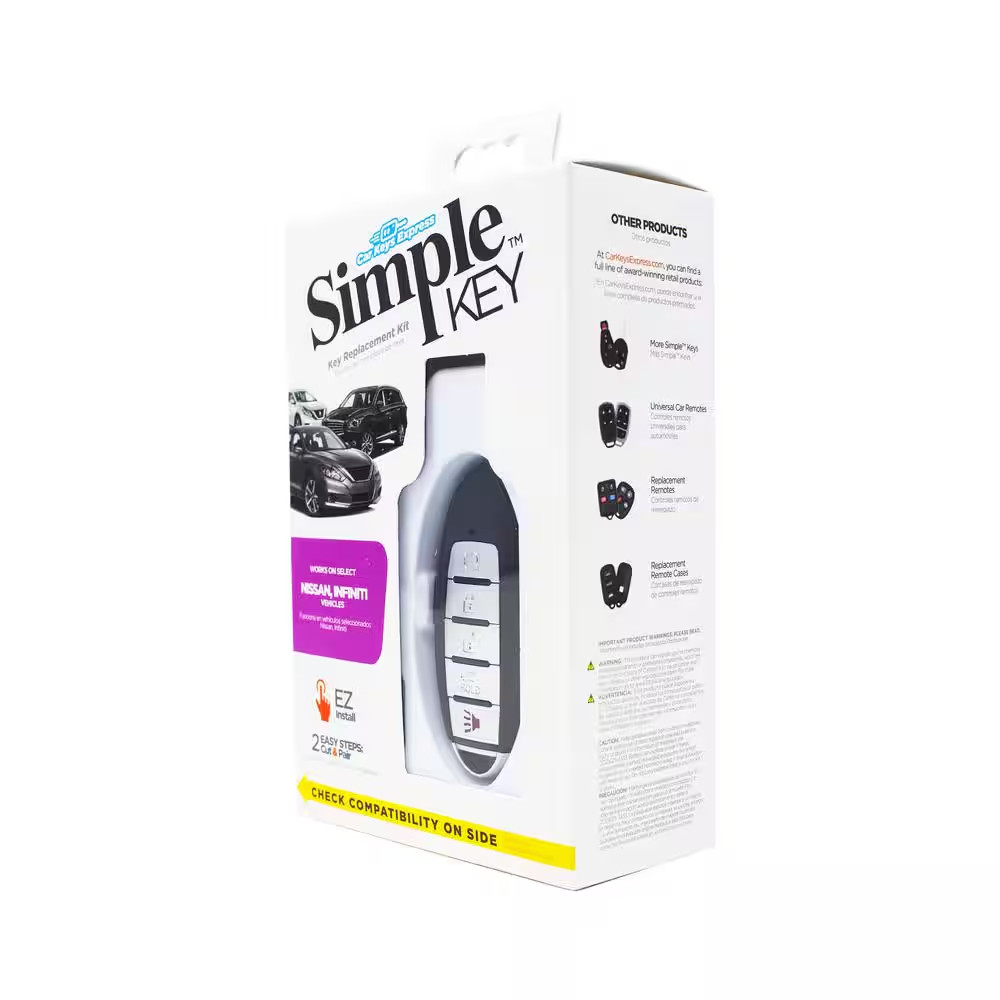 Nissan Simple Key - 5 Button Smart Key Remote with Remote Start and Trunk