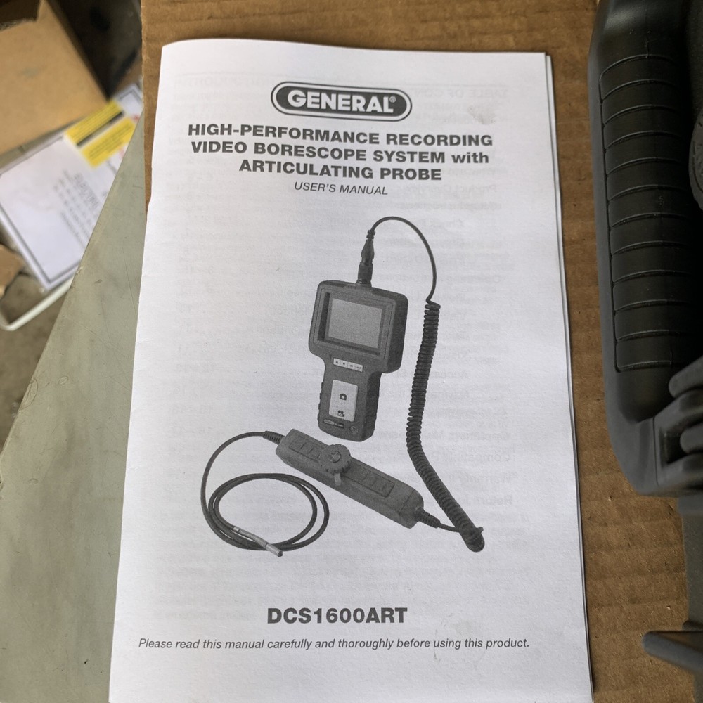 DCS1600ART High-Performance Articulating Recording Video Borescope System