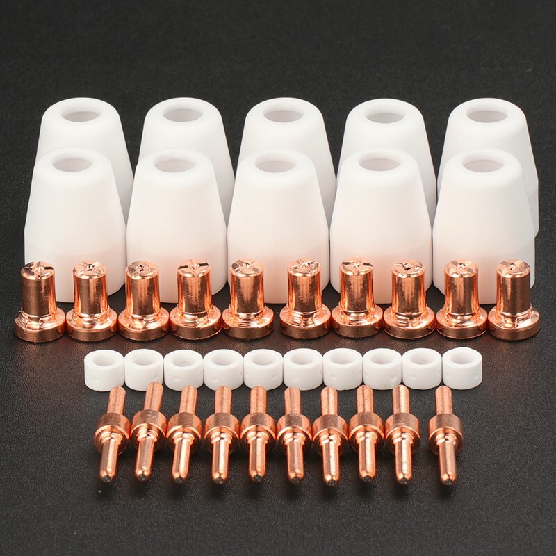 40x Plasma Cutter Consumables fits CUT40 CUT50 Plasma Cutter Torch for PT31 LG40