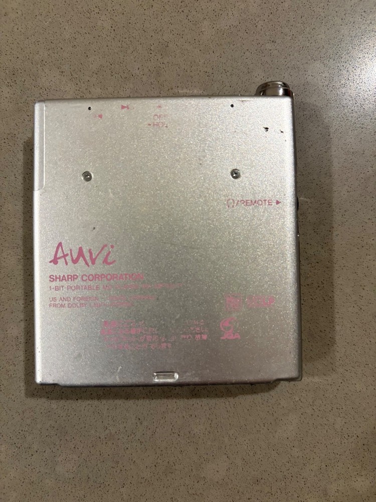 As-is Sharp MD-DP700 MiniDisc Player MDLP - Pink