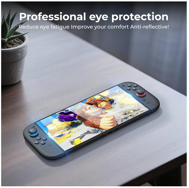 Lot of 12 (3 packages of 4) HEYSTOP HD Screen Protector for Nintendo Switch 2