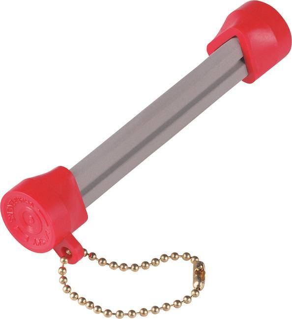 Lansky Rod-Steel Serrated Blade Sharpener 3" Triangular Cera - LTRSP