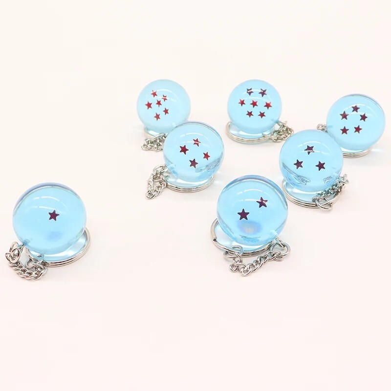 Dragon Ball Blue Keychans Set (7 Keychains)