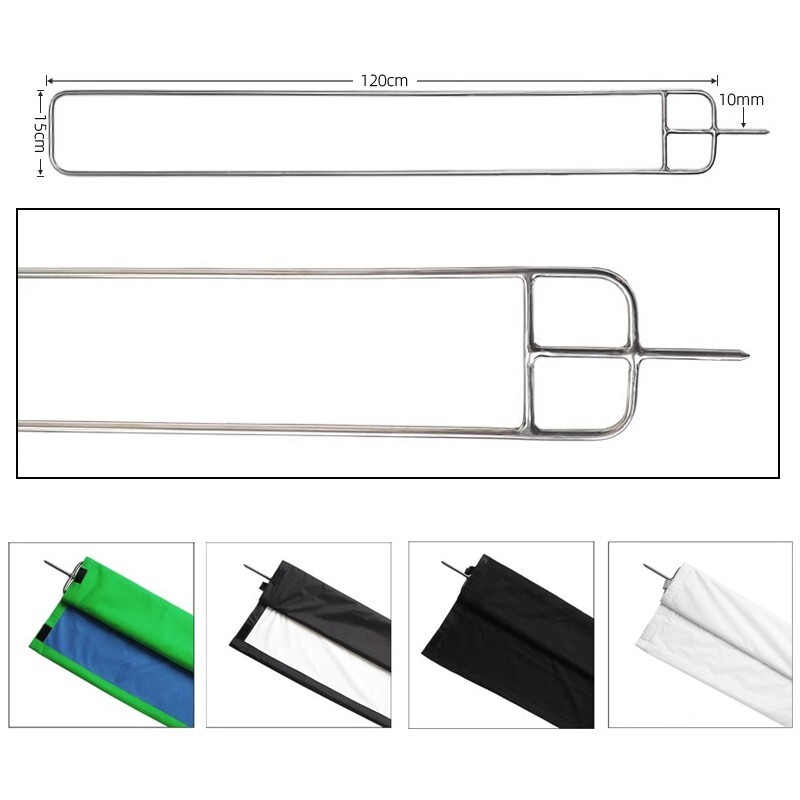 4'x8' 1.2x2.4m Floppy Flag Frame, UltraBounce, Solid Back, Blue/Green, Half Grid