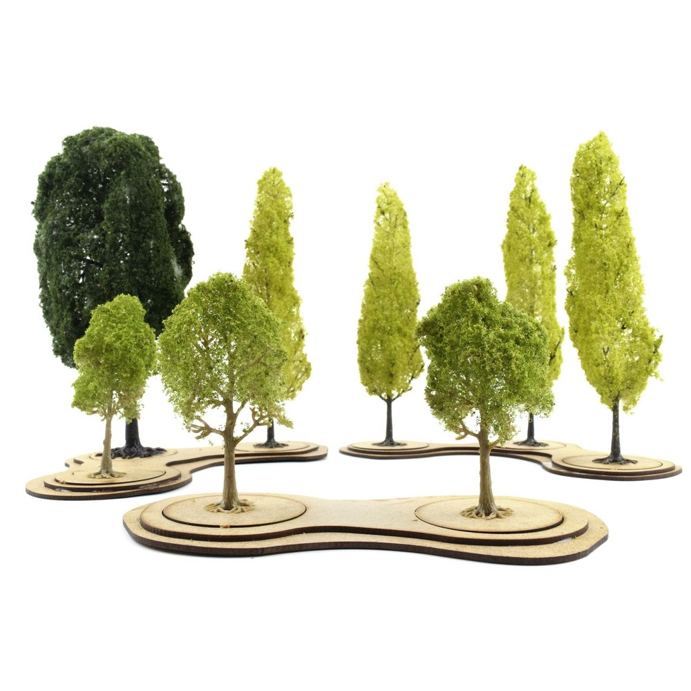 MDF Tree Bases (Choose Size & Quantity) – Tabletop Scenery Wargaming