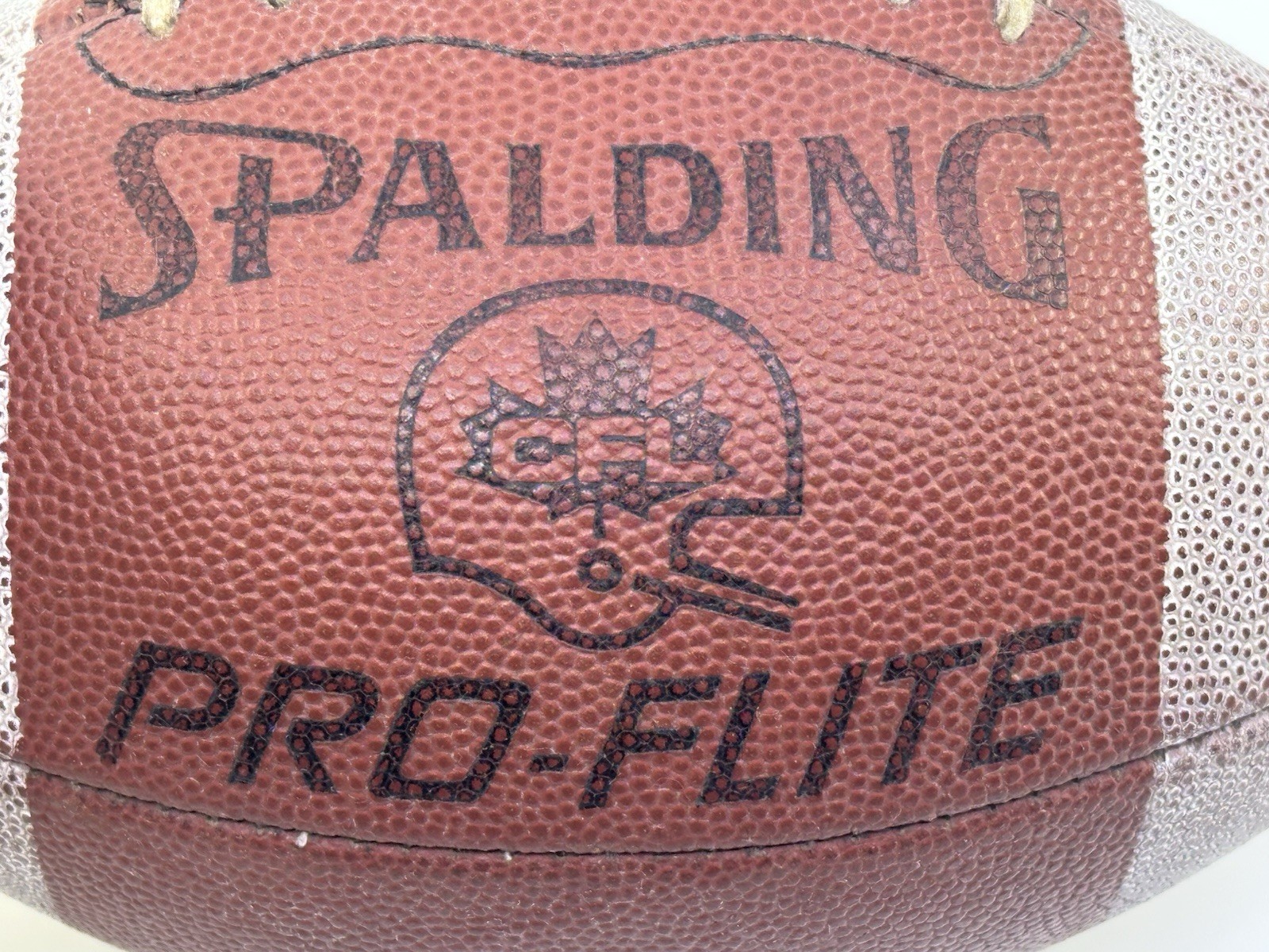 Vintage Spalding Pro-Flite CFL Endorsed Leather Football Game Ball-1990s? SCARCE