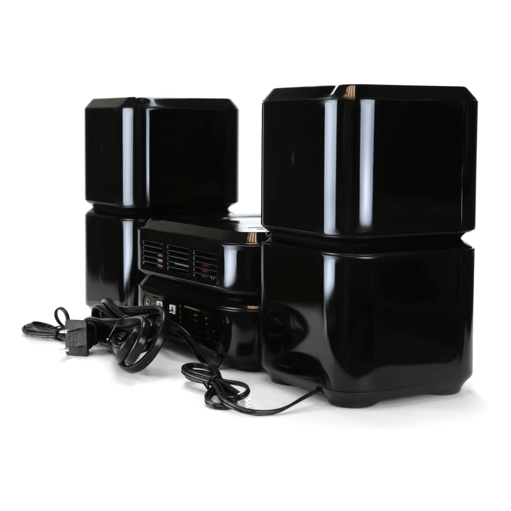 Emerson Bluetooth CD Microsystem, Featuring Multi-Device Inputs and Alarm Clock