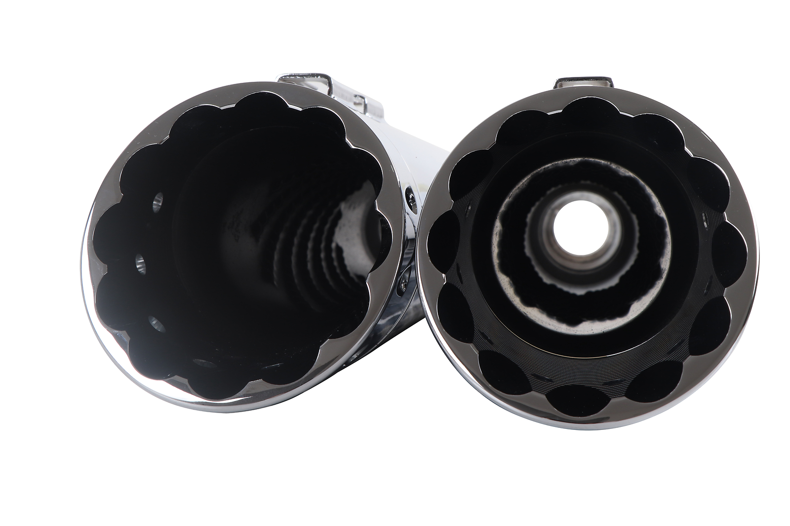 SHARKROAD 4.5 Mufflers For Harley 95-16 Touring Road Glide Exhaust, Deep Tone