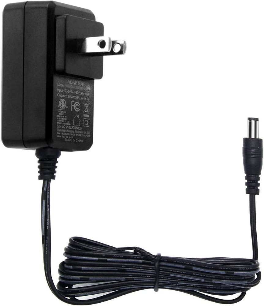 Power Supply Adapter AC/DC 12V 2A for Security Camera CCTV/DVR/NVR/FCC Certified