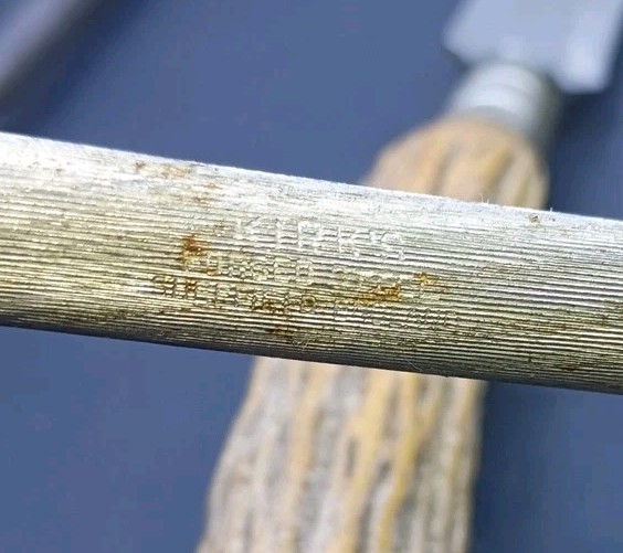 VINTAGE STAG HANDLE MIXED KITCHEN CARVING UTENSILS LOT