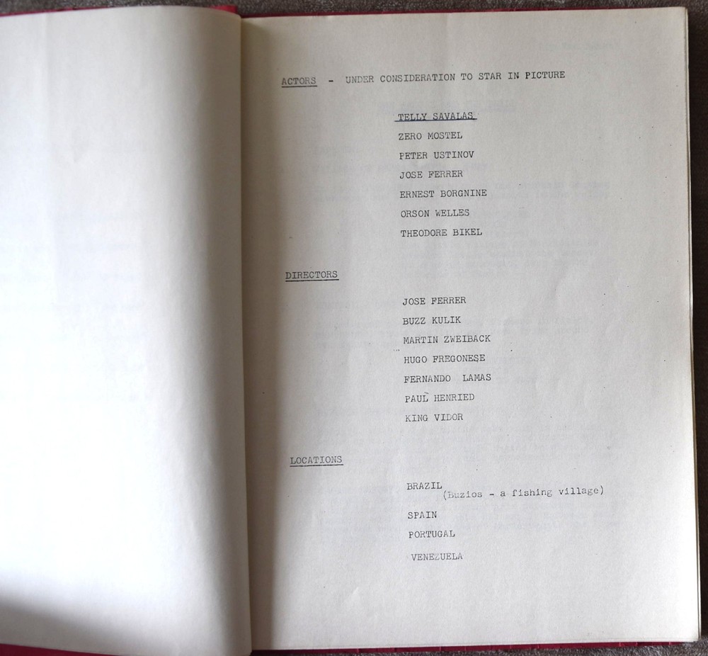 The Rascal and The Bride Original First Draft Screenplay Script