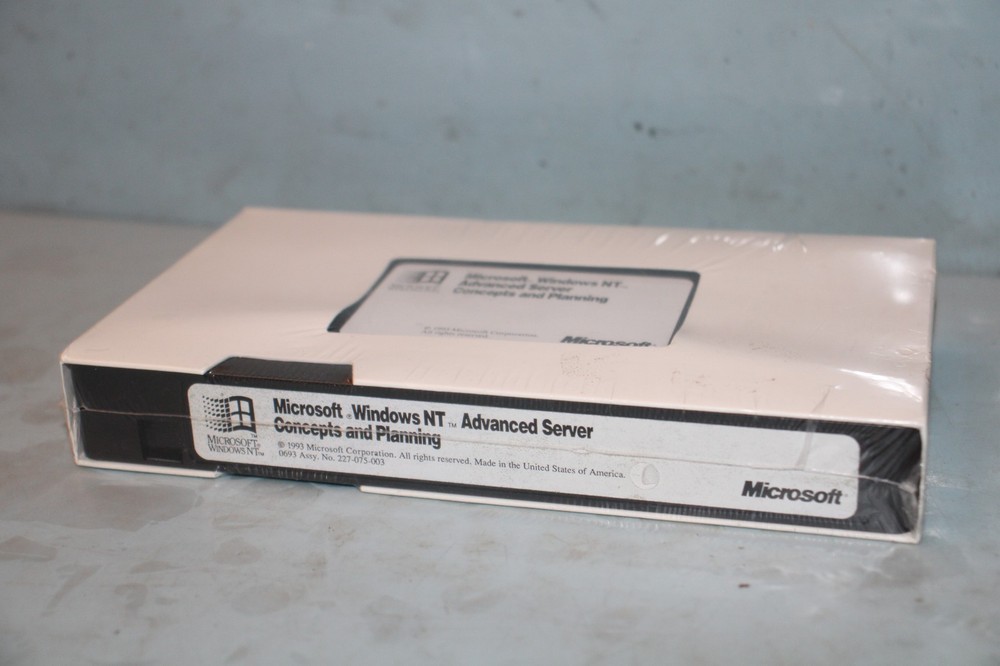 RARE Microsoft Windows NT Advanced Server Concept & Planning VHS TAPE "SEALED"