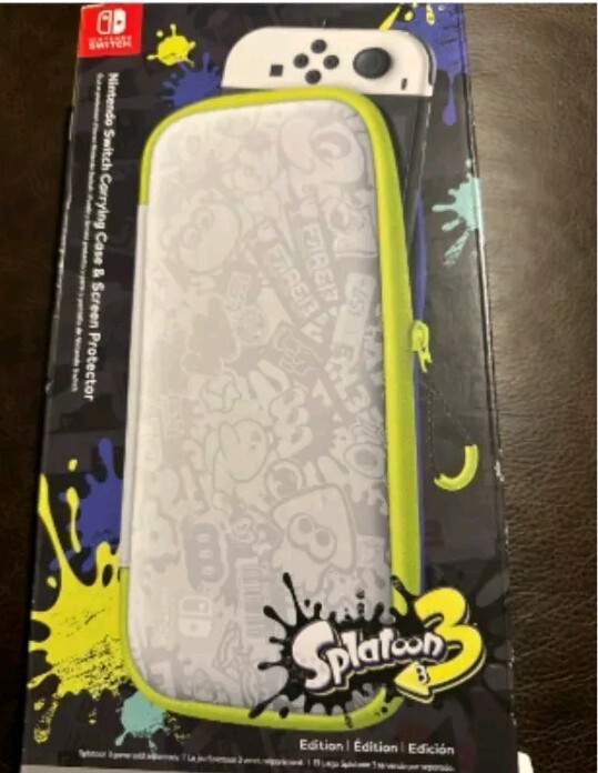 Nintendo Switch Carrying Case & Screen Protector - Splatoon 3 Edition