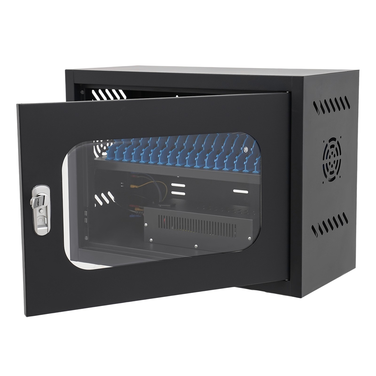 Charging Cabinet for Cellphones & Tablet Computers, 20-Device Charging Station