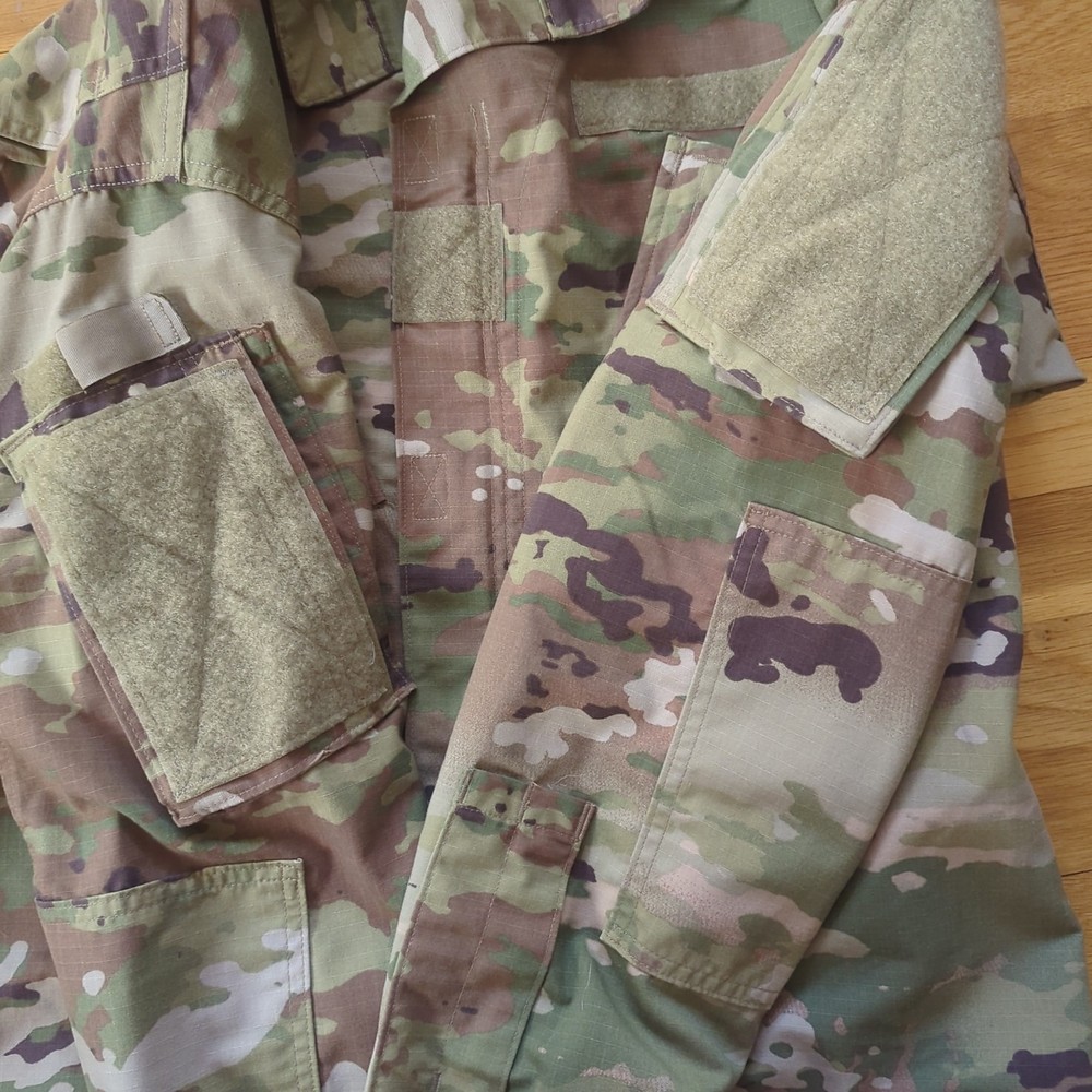 U.S. Army Combat Uniform Recruiter Instructor Camo Coat Jacket Size Medium Long