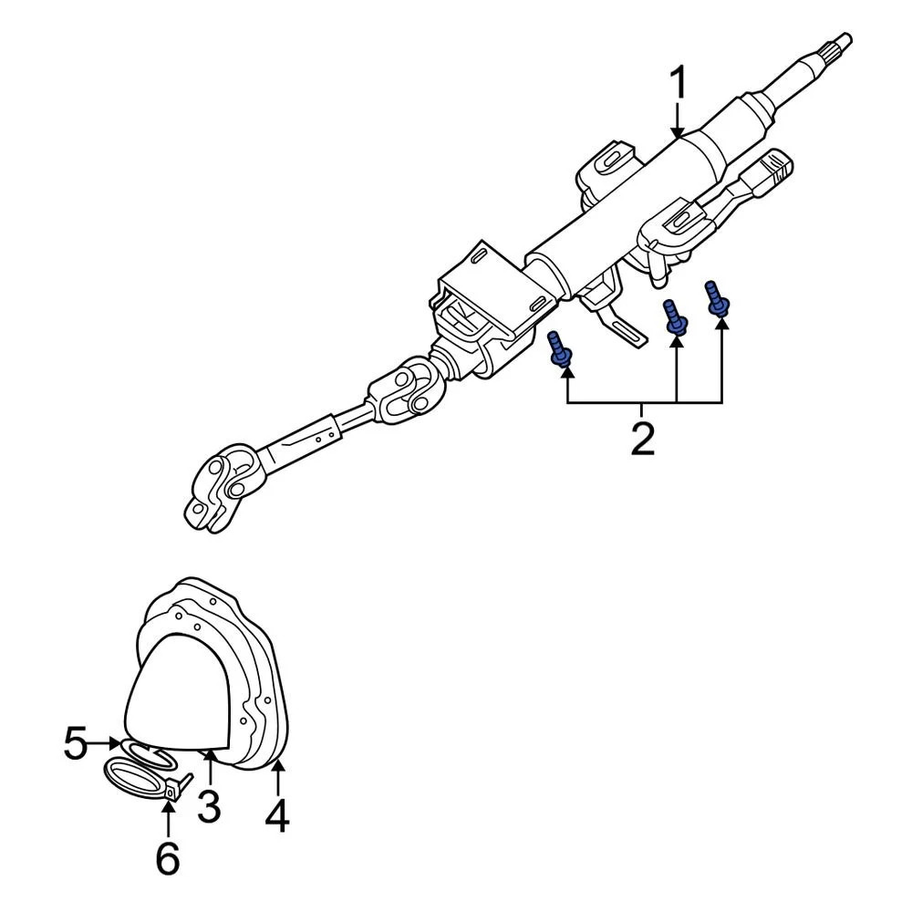 For Volvo S40 2000-2004 Volvo Steering Column Bolt