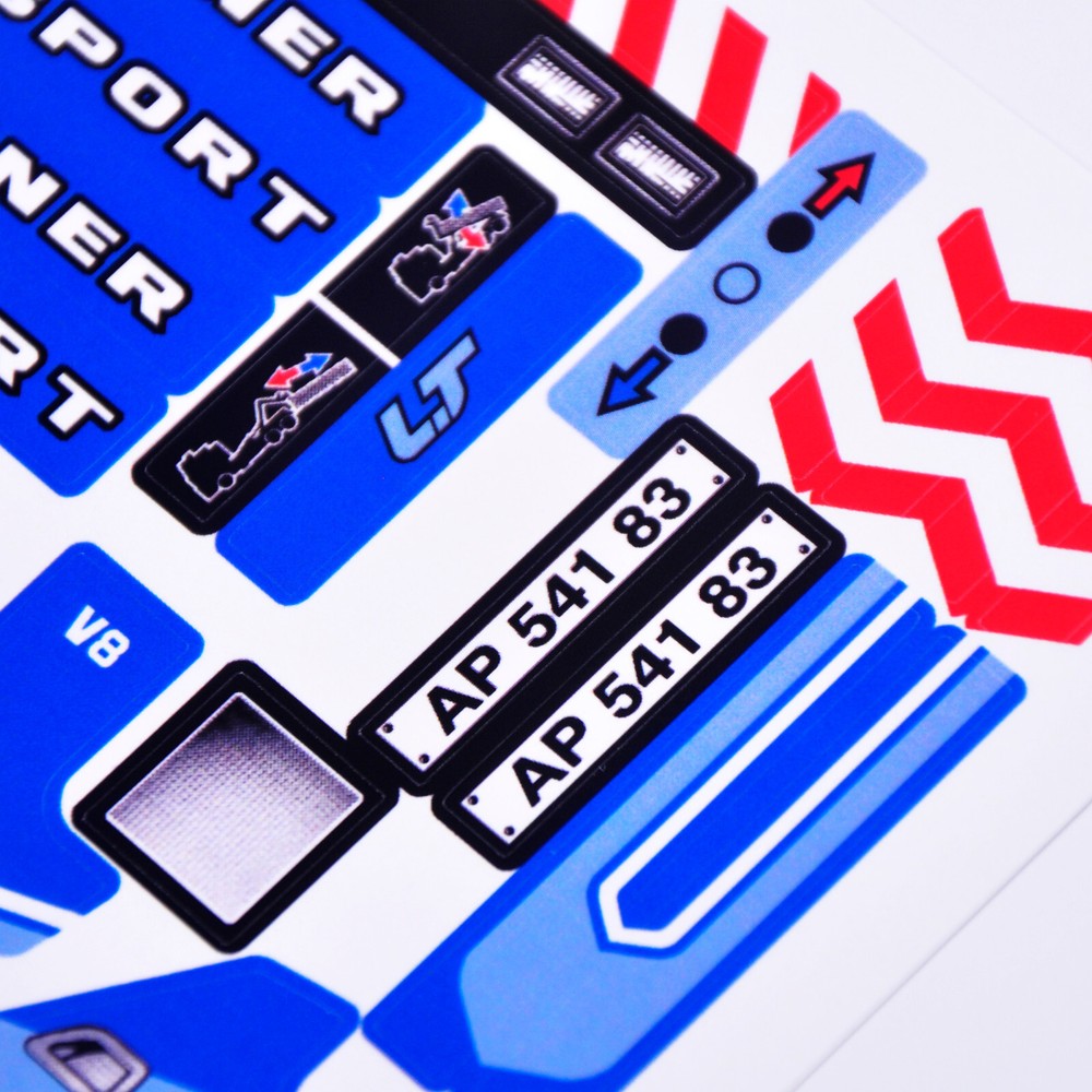 Replacement sticker for set 8052 Precut sticker