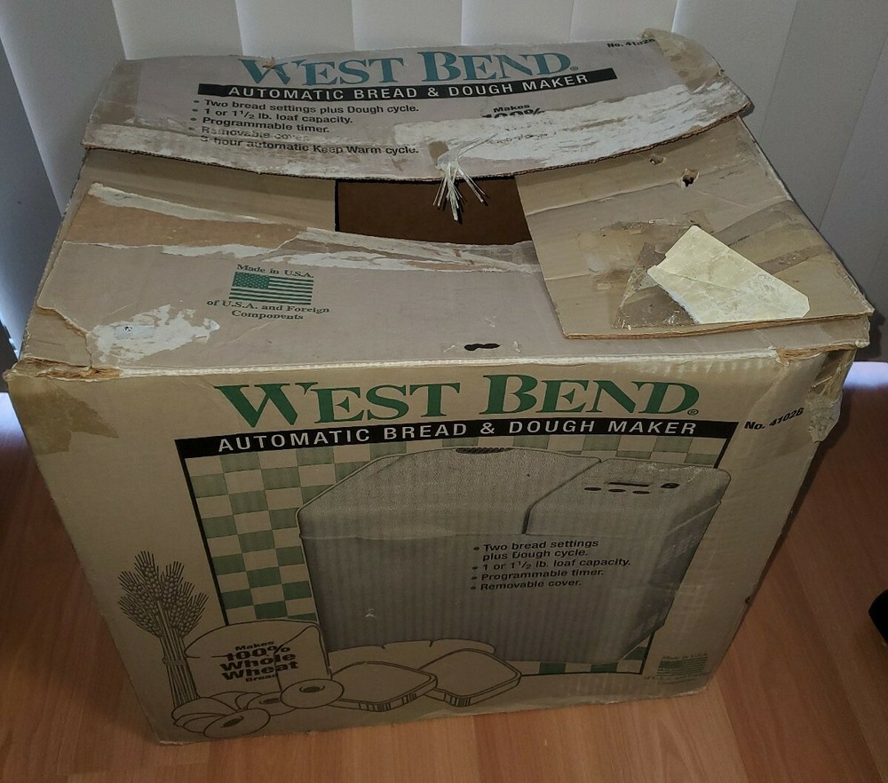 West Bend 41028 Automatic Bread & Dough Maker - Tested Works Perfectly!