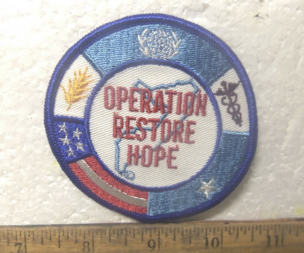 Operation Restore Hope Embroidered Patch