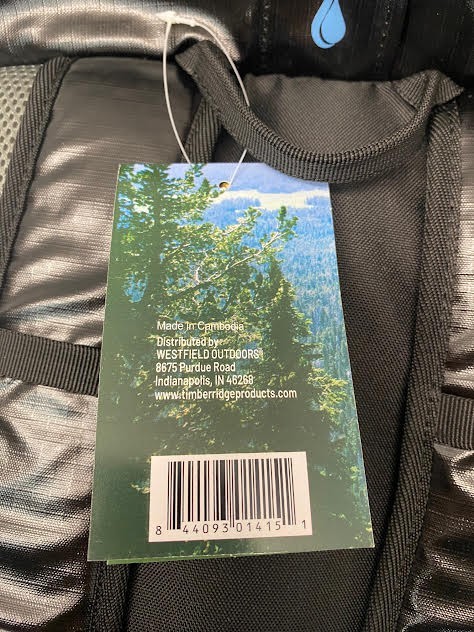 Timber Ridge Xplorer 25L Hiking Pack Black