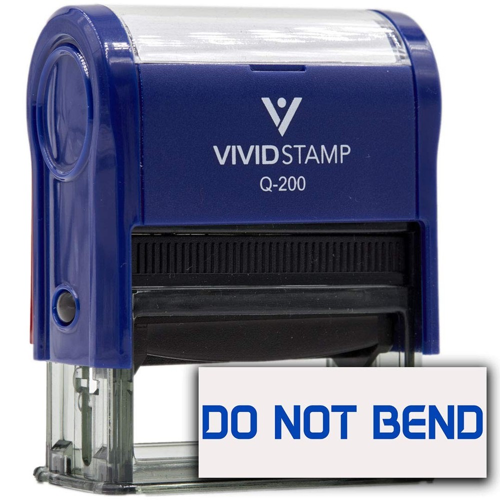 DO NOT BEND Office Self-Inking Office Rubber Stamp
