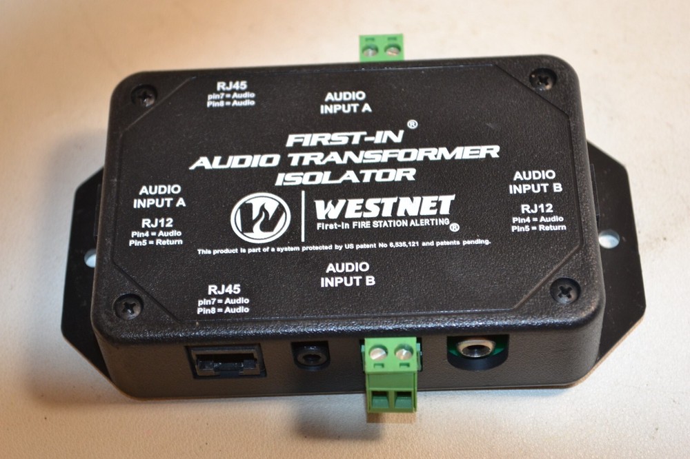 WESTNET First-In Audio Transformer Isolator
