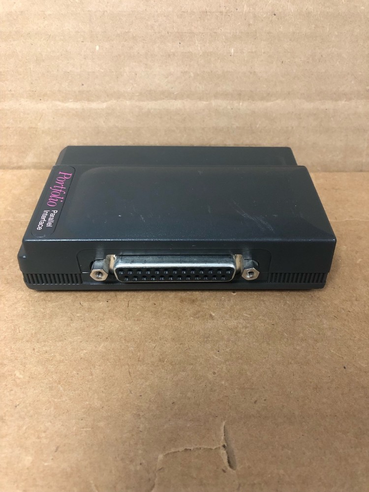 ATARI HPC-101 Portfolio Parallel Interface Serial Port Interface Grey Pink