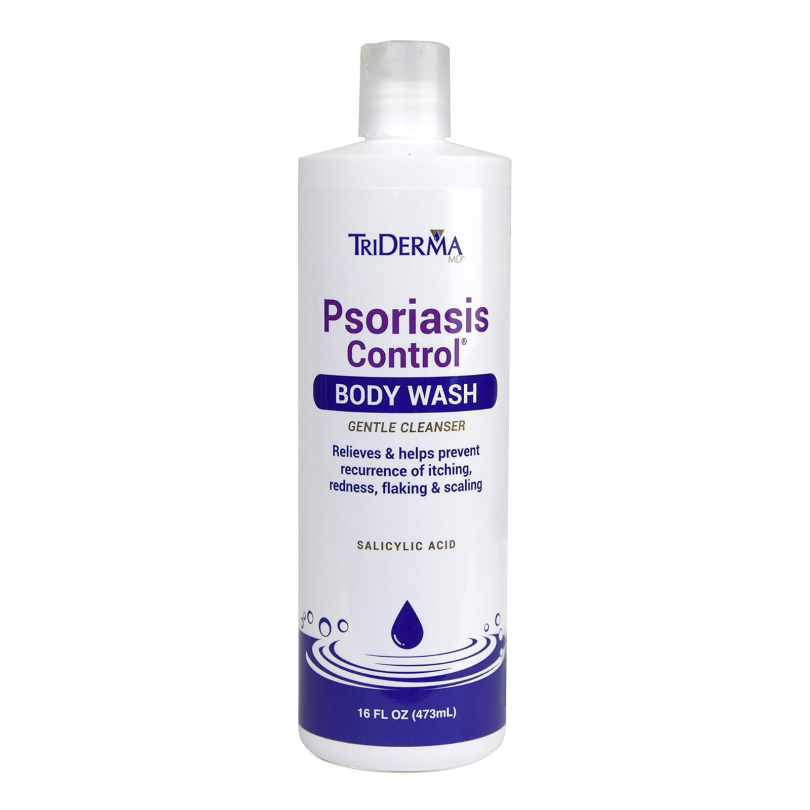 TriDerma Psoriasis Control Body Soothing Wash, No Cortisone or Coal Tar - 16 oz
