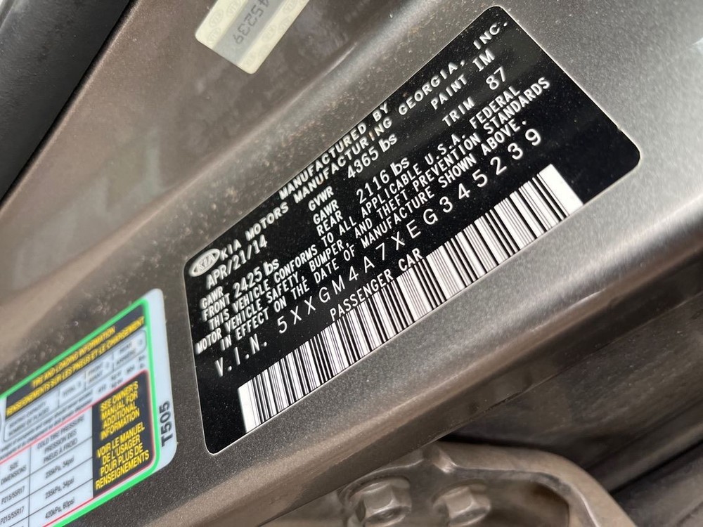 RIGHT REAR DOOR WINDOW REGULATOR OEM 2013 KIA OPTIMAKIA
