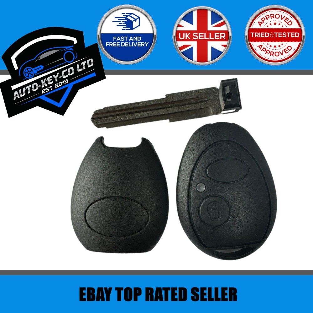 NEW REPLACEMENT 2 BUTTON REMOTE KEY FOB CASE SHELL FOR LAND ROVER MODELS