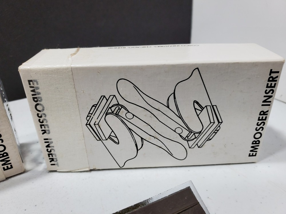 Vintage Cosco Embosser Metal Inserts