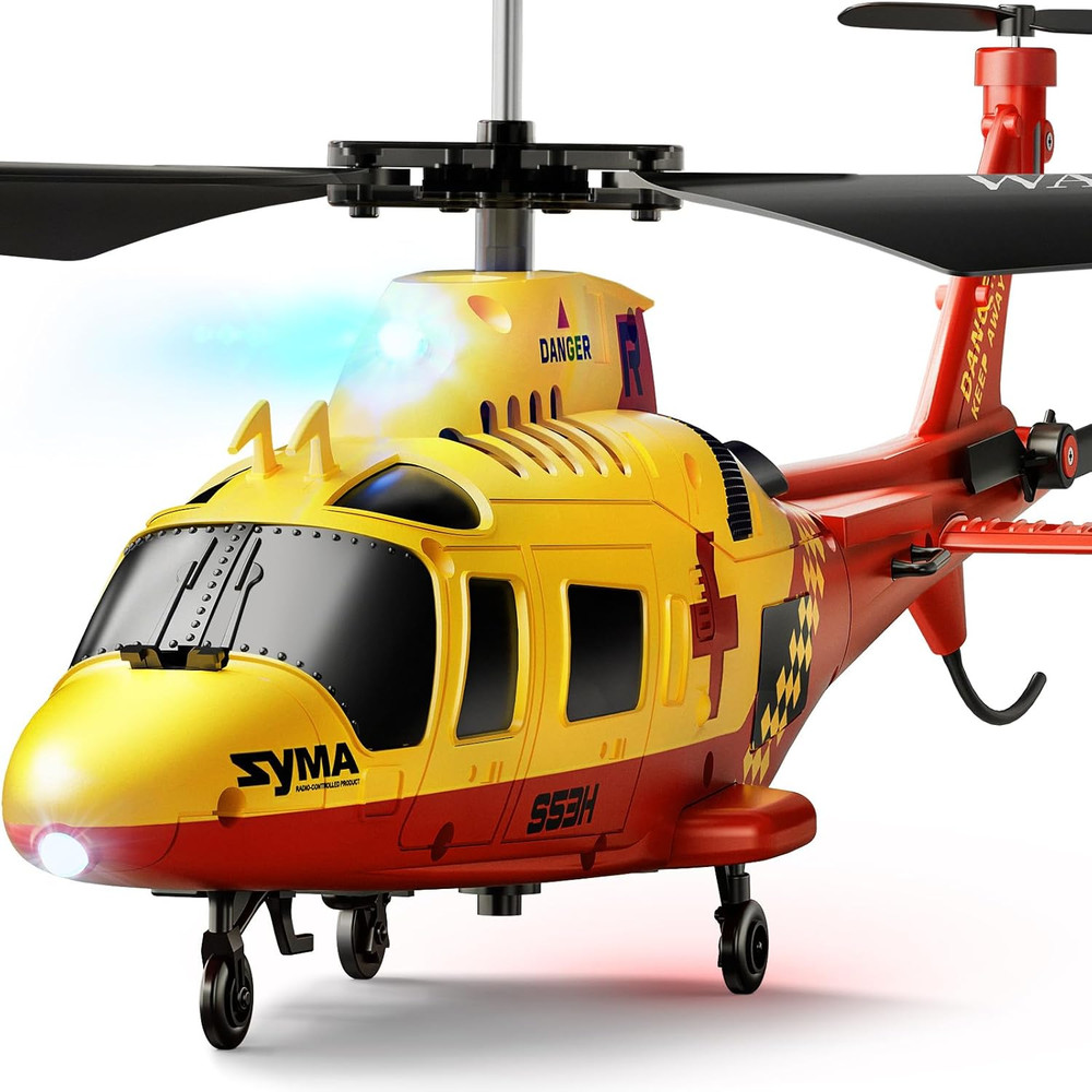 S53H Remote Control Helicopter with Simulation Rescue Design, One Key Take-Off,