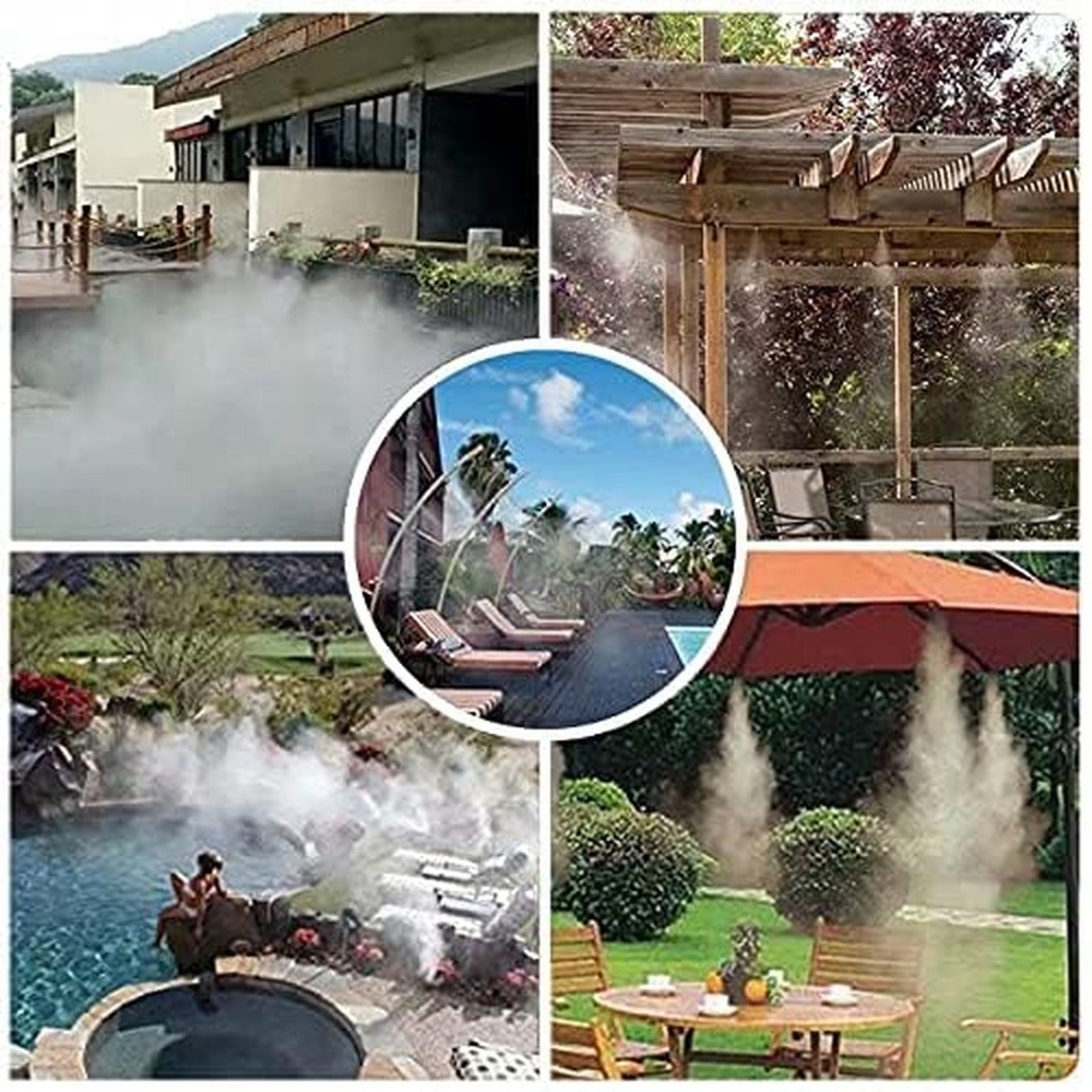 Misting Cooling System, Pre-Assembled Misting Kit,75FT (27M) Misting Line + 2...