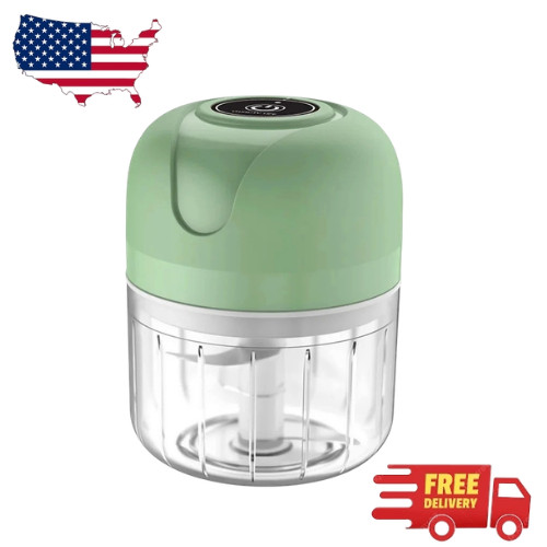 Electric Mini Food Chopper USB Garlic Vegetable Cutter Kitchen Grinder
