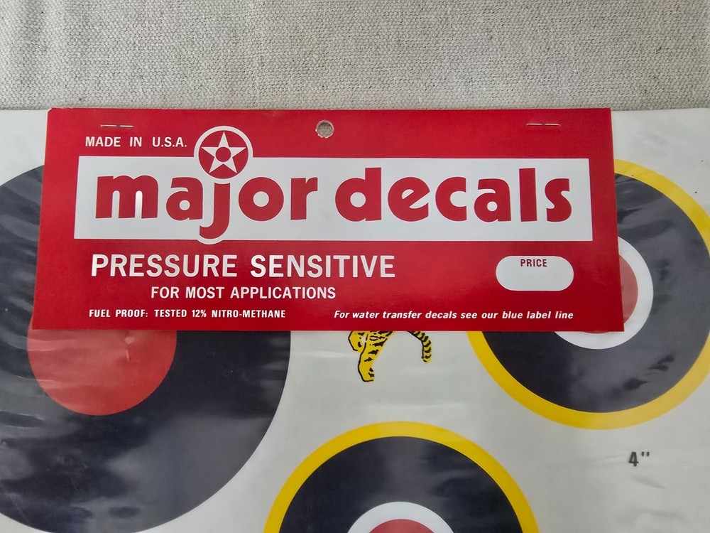 Major Decals Model Aircraft Pressure Sensitive Decals - British