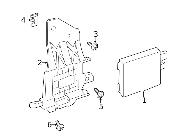 Genuine Ford Blind Spot Detection System Warning Sensor Bracket GV6Z-14D189-B