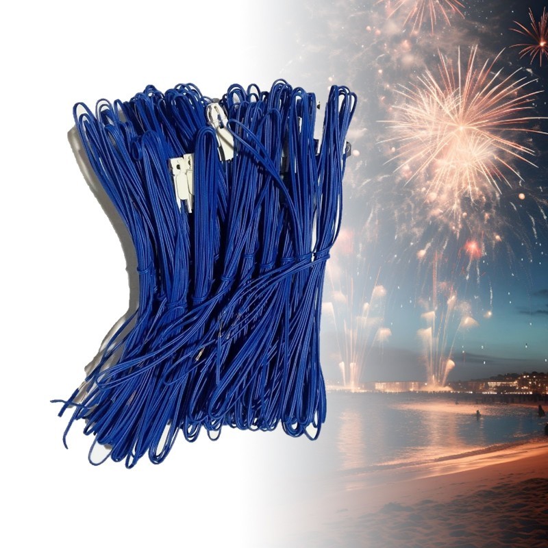 50X 39.37in/1M Blue Electric Connecting Wire for Fireworks Firing System Igniter