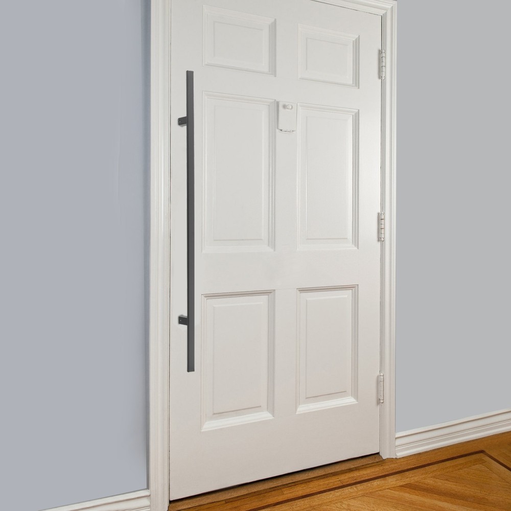 Stainless Steel Double Sided Push Pull Door Handle, H-shaped Door Pull Handle