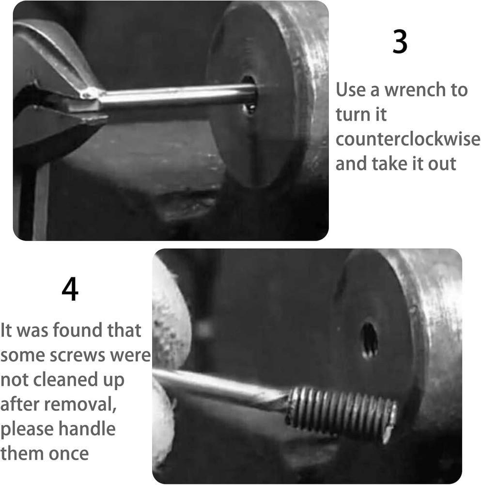 5 Pieces Easy Out Bolt Extractor Set, Straight Fluted Screw Extractor,...
