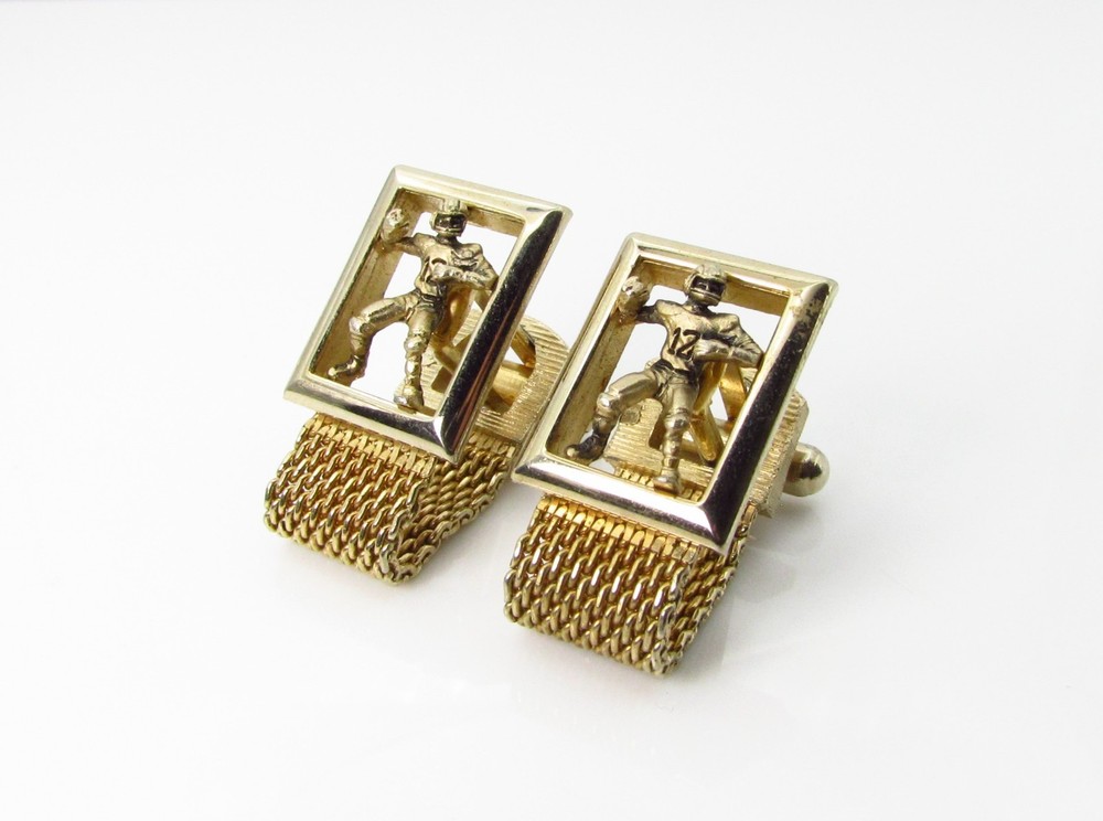 Wrap Cufflinks with #12 Quarterback by Swank