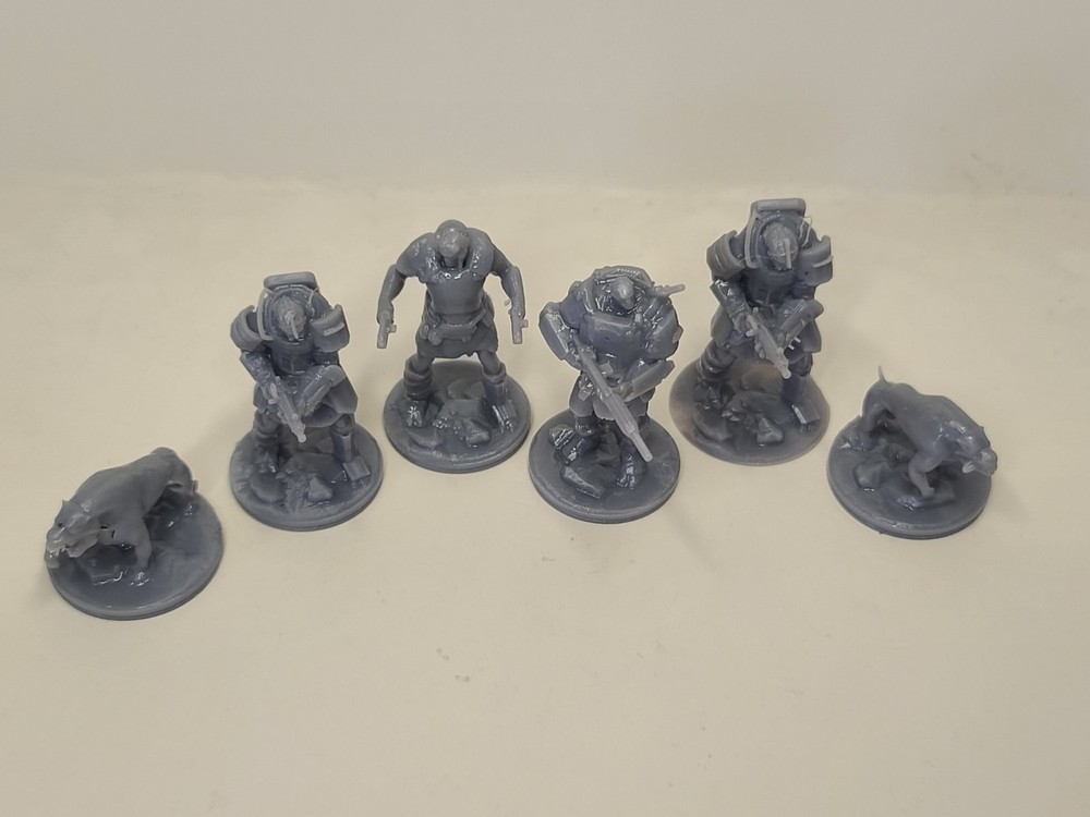 Fallout Super Mutant squad Miniatures