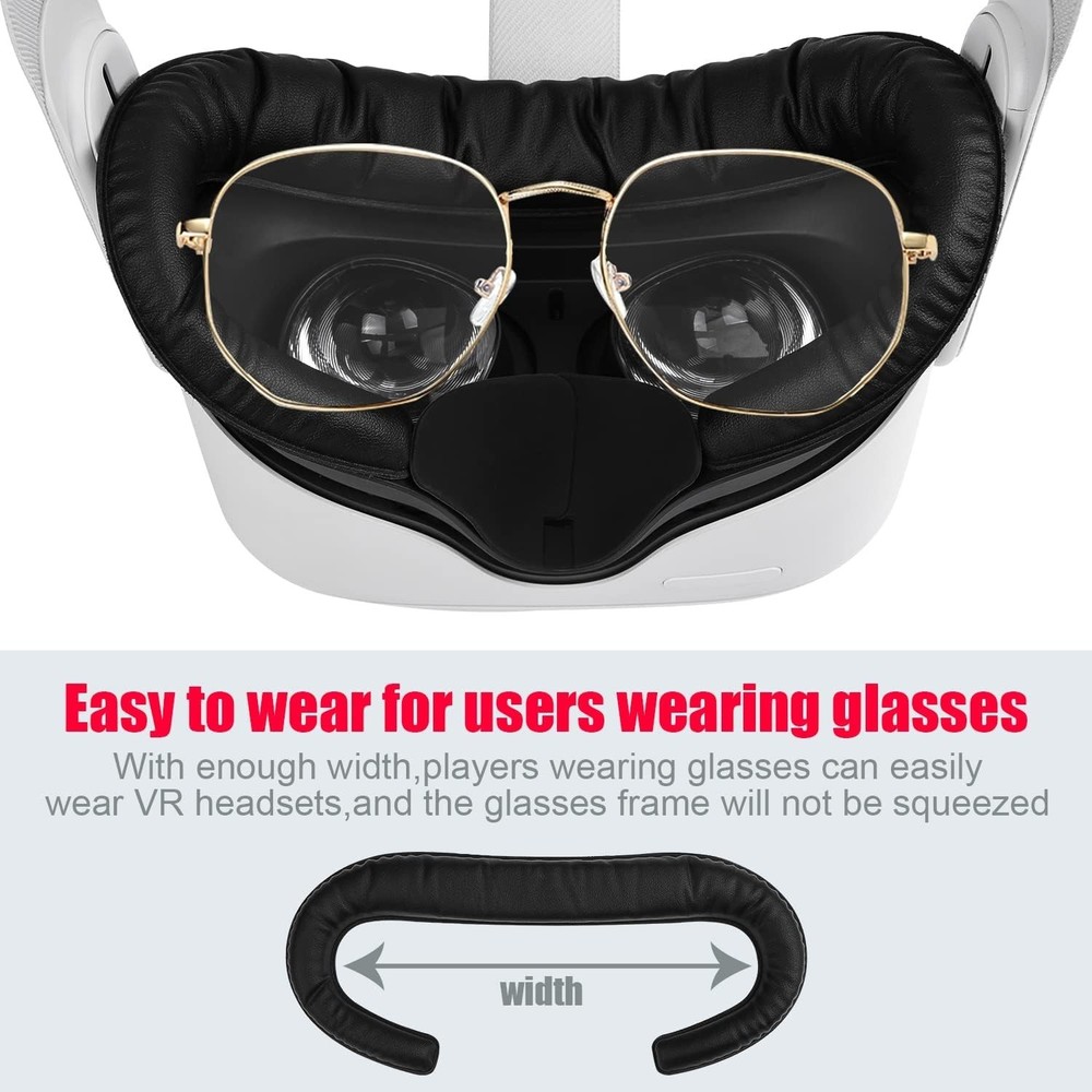 2-Pack Foam Replacement & Lens Protector for Oculus Quest 2 - Enhanced Comfort