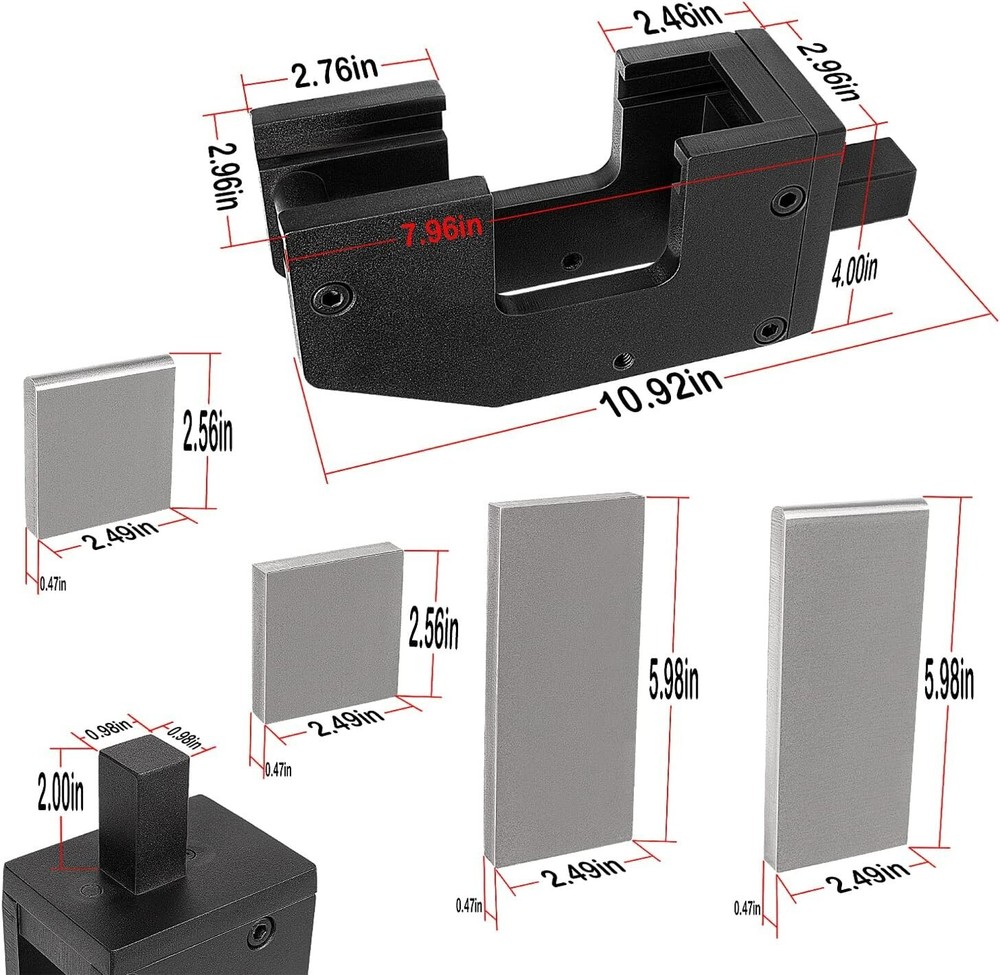 5Pcs Blacksmith G2 Guillotine Tool, Blacksmith Slash Fullering Tool w/Flat Dies
