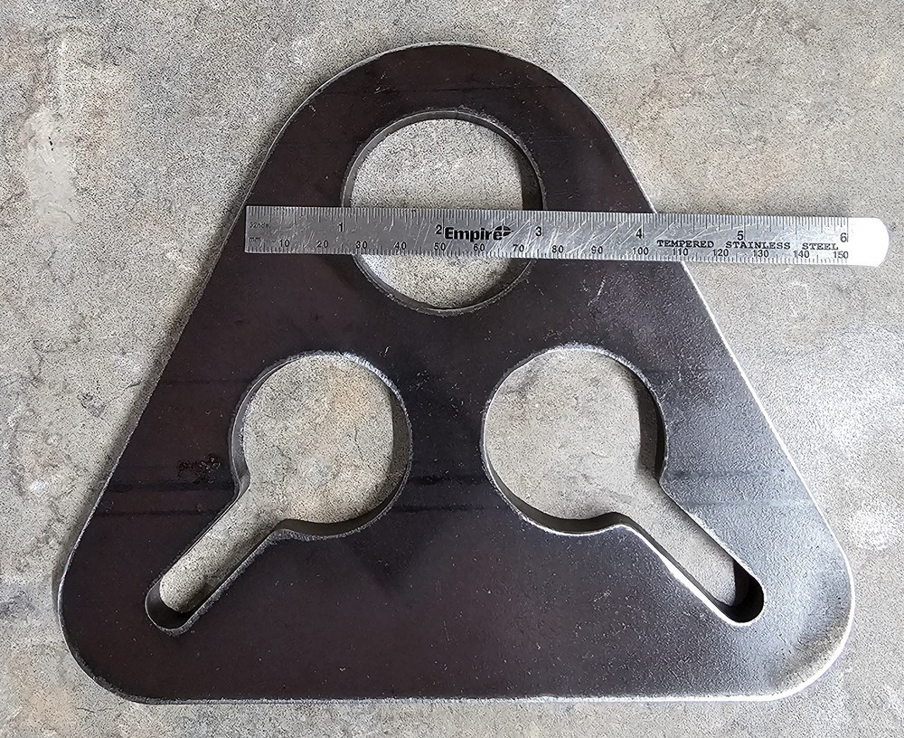 3/8" LOAD LEVELING EYE - D-RING - SHACKLE MOUNT - TRAILER TIE DOWN - PULL EYE