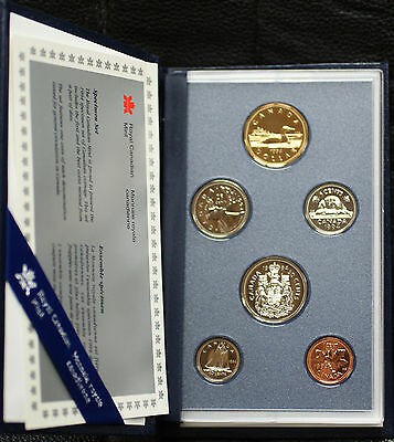 1995 Canada 6 Piece Specimen Set- All BU Coins- In Presentation Case