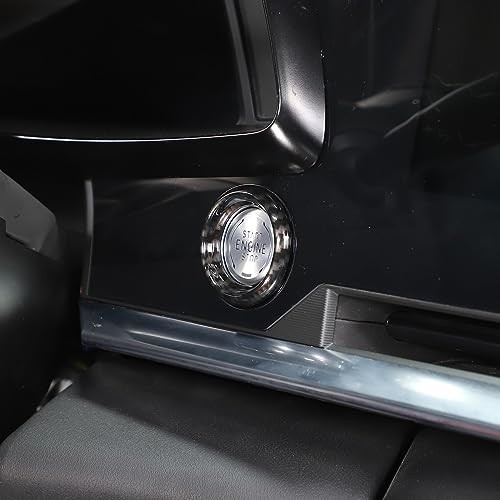 Ignition Starter Trim Ring Compatible with Corvette C8 Carbon Fiber Pattern