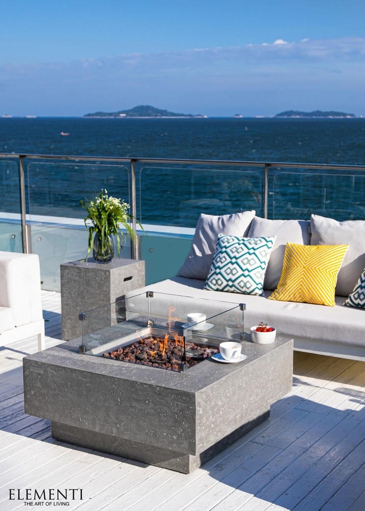 Elementi Manhattan Fire Table-Natural Gas